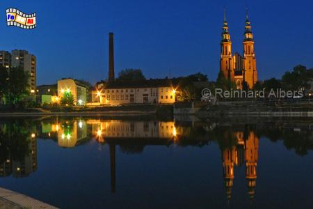 Opole (Oppeln) Kathedrale und Oder, Polen, Polska, Opole, oppeln, Oder, Odra, Kathedrale