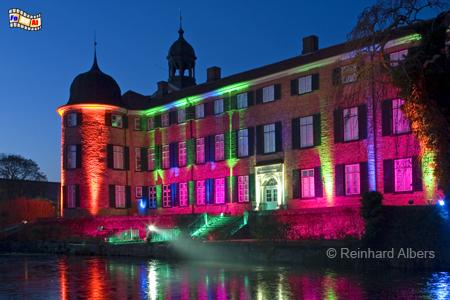 Eutin - Schloss mit Weihnachtsbeleuchtung, Schleswig-Holstein, Eutin, Schloss, Weihnachtsbeleuchtung