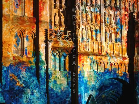 Monet aux pixels in Rouen, Normandie, Rouen, Monet aux pixel, Kathedrale
