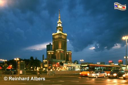 Warszawa (Warschau) - Kulturpalast, Polen, Warschau, Warszawa, Kulturpalast, Albers, Foto, foreal,