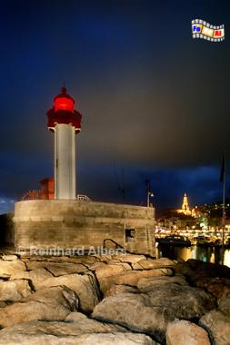 Leuchtturm von Menton an der Cte d'Azur, Cte, Azur, Menton, Leuchtturm, Albers, Foto, foreal,