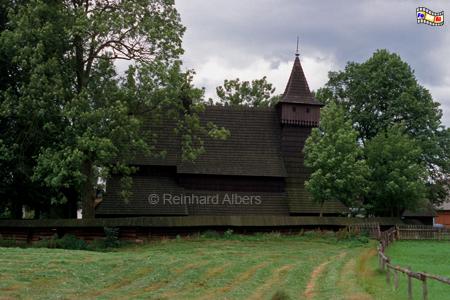 Dębno - Die aus Lrchenholz errichtete Erzengel-Michael-Kirche stammt aus der Mitte des 15. Jhs., Polen, Polska, Fotos, Bilder, Dębno, Kirche, Erzengel Michael