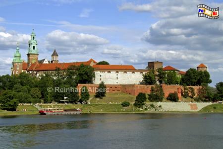 Vom Wawel-Hgel wurde Jahrhunderte lang das Knigreich Polen regiert., Polen, Polska, Bilder, Fotos, Krakau, Krakw, Wawel, Weichsel