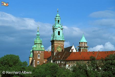 In der Kathedrale auf dem Wawel wurden frher alle poln. Knige gekrnt und bestattet., Polen, Polska, Krakau, Krakw, Wawel, Kathedrale, Knige