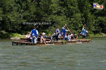 Flofahrt auf dem Dunajec an der Grenze zur Slowakei., Polen, Polska, Fotos, Bilder, Flofahrt, Dunajec