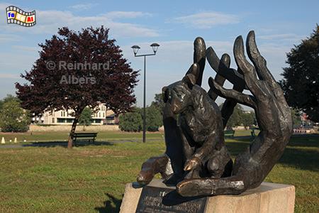 Denkmal fr den Hund 'Dzok' in den Weichselwiesen, Polen, Polska, Krakau, Krakw, Dzok, Denkmal, Albers, Foto, foreal,