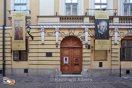 Ulica Kanonicza, in diesem Haus wohnte Karol Wojtyla vor seiner Wahl zum Papst., Polen, Krakau, Karol, Wojtyla, Kanonicza, Papst, Albers, Foto, foreal,