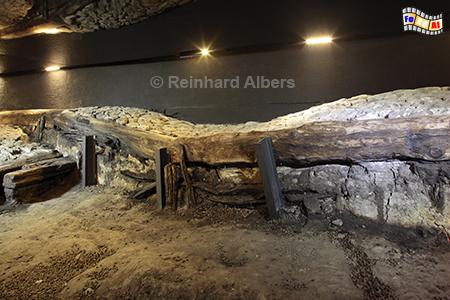 Freigelegte Wege/Stra�en aus dem Mittelalter im unterirdischen Museum in Krakau., Polen, Polska, Krakau, Krak�w, Unterirdisches Museum, Albers, Foto, foreal,