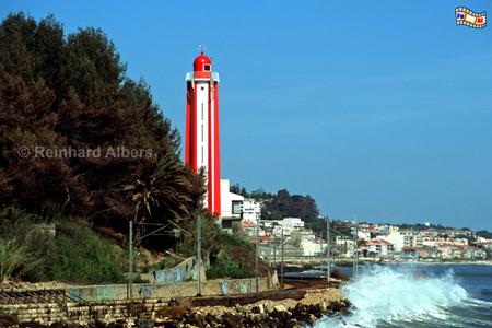 Leuchtturm bei Oeiras an der Tejo-M�ndung, Lissabon, Oeiras, Tejo, Leuchtturm