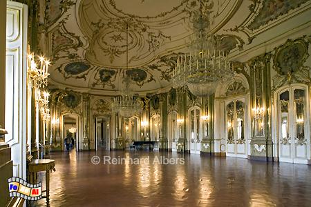 Queluz - Spiegelsaal im Schloss, Lissabon, Queluz, Schloss, Spiegelsaal, Albers, foreal, Foto