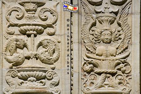 Jeronimokloster - Verzierungen im Kreuzgang, Lissabon, Belem, Kloster, Jeronimo, Kreuzgang, Maunelismus, Albers, foreal, Foto