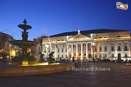 Nationaltheater am Rossio, Portugal, Lissabon, Rossio, Theater, Albers, foreal,