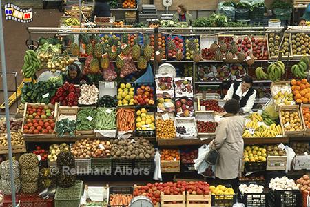 Lissabon - Markthalle, Lissabon, Markthalle, Mercado, Obst, Auslagen, Albers, Foto, foreal,