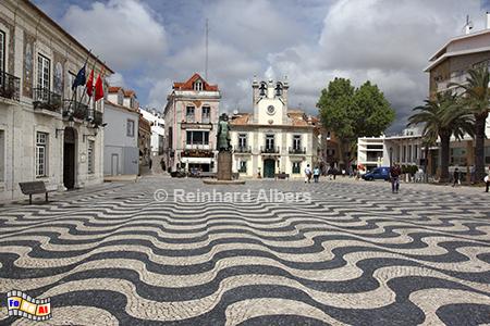 Cascais - Rathausplatz, Portugal, Cascais, Rathausplatz, Plasterung, Muster, Wellen, Albers, Foto, foreal,