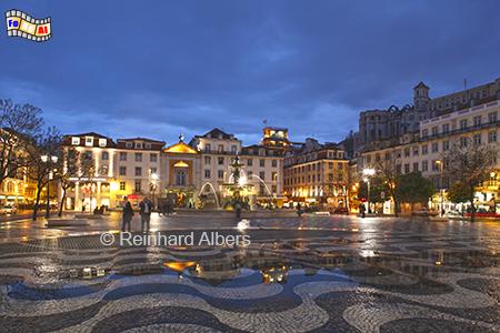 Rossio , Portugal, Lissabon, Rossio, Praca dom Pedro, Albers, foreal,