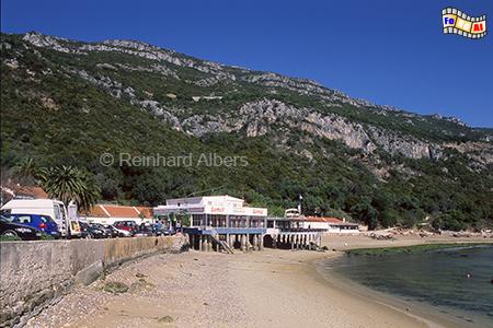 Portinho am Fue des Arrbida-Gebirges., Portugal, Arrabida, Gebirge, Atlantik, Bucht, Portinho, Albers, Foto, foreal,