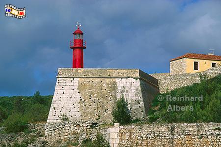 Sesimbra - Festung am Strand mit Leuchtturm, Portugal, Sesimbra, Festung, Strand, Atlantik, Leuchtturm, Albers, Foto, foreal,