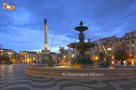 Praa de Dom Pedro IV. genannt Rossio., Portugal, Lissabon, Rossio, Pedro IV., Praa, Albers, foreal,