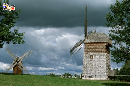 Masurisches Freilichtmuseum bei Olsztynek (Hohenstein) in Polen, Windmhle, Bockmhle, Polen, Masuren, Freilichtmuseum, Skansen, Hohenstein, Olsztynek, Etnografischer Park