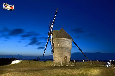 Moulin de la Falaise bei Batz sur-Mer in der Bretagne, Bretagne, Batz, Moulin de la Falaise, Windm�hle, foreal, Albers, Foto