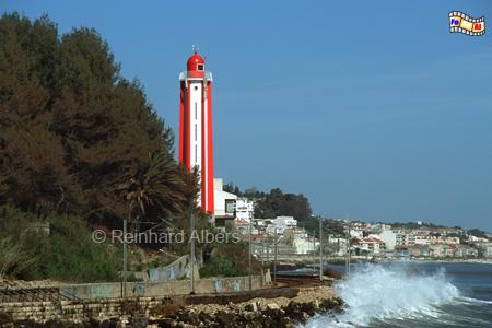 Oeiras an der Tejomndung bei Lissabon., Leuchtturm, Portugal, Lissabon, Tejomndung, Oeiras