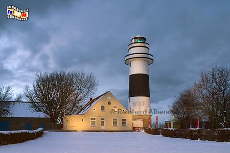 Kiel-Blk im Winter zur blauen Stunde., Leuchtturm, Deutschland, Schleswig-Holstein, Ostseekste, Kiel, Blk