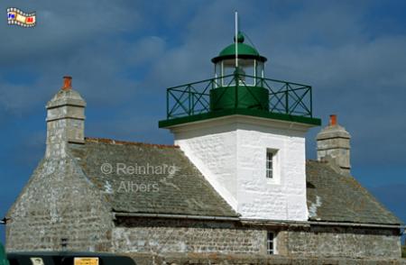 Pointe de Saire in der Normandie, Leuchtturm, Frankreich, Normandie, Pointe de Saire