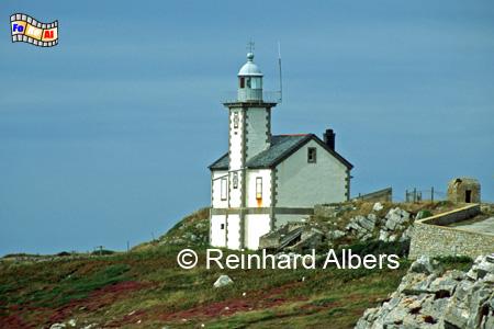 Pointe du Toulinguet an der Westspitze der Crozon-Halbinsel in der Bretagne in Frankreich., Leuchtturm, Frankreich, Bretagne, Pointe du Toulinguet