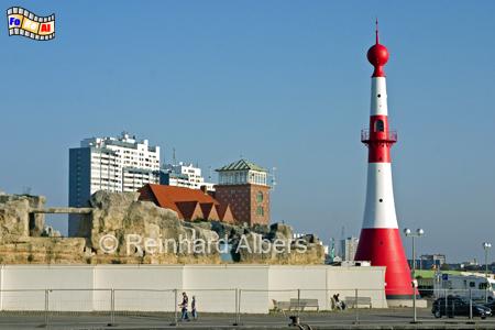 Bremerhaven, Unterfeuer, aufgrund seiner Form auch Minarett genannt., Leuchtturm, Deutschland, Bremerhaven, Unterfeuer