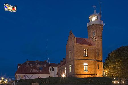 Ustka (Stolpmnde) in Polen an der Mndung der Słupia (Stolpe) in die Ostsee, Leuchtturm, Polen, Polska, Ustka, Stolpmnde