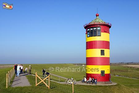 Pilsum in Ostfriesland, Leuchtturm, Deutschland, Niedersachsen, Emsland, Pilsum