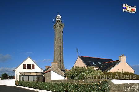 Phare d Eckmhl an der Pointe de Penmarch in der Bretagne., Leuchtturm, Frankreich, Bretagne, Pointe de Penmarch, Eckmhl