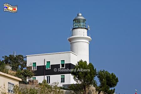 Capo Verde an der italienischen Riveira, Leuchtturm, Italien, Foto, Albers, foreal, Capo, Verde