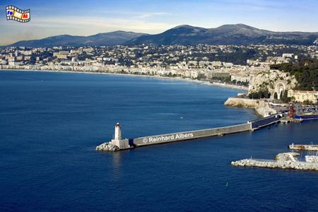 Nizza an der Cte d Azur., Leuchtturm, Frankreich, Cte, Azur, Nizza