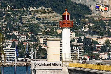 Menton an der C�te d Azur, Leuchtturm, Frankreich, C�te, Azur, Riveira, Menton