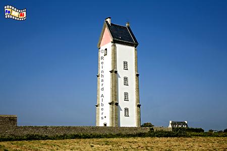 Bretagne - Lanvaon, Leuchtturm, Bretagne, Frankreich, Lanvaon