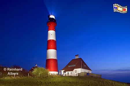 Westerhever auf der Halbinsel Eiderstedt, Leuchtturm, Schleswig-Holstein, Eiderstedt, Westerhever, Albers, foreal, Foto