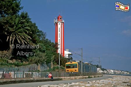 Oeiras an der Tejomndung bei Lissabon., Leuchtturm, Portugal, Lissabon, Tejomndung, Oeiras, Farol, Albers, Foto, foreal