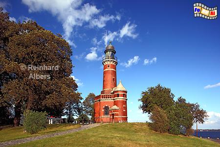 Kiel-Holtenau an der Einfahrt zum Nord-Ostsee-Kanal., Leuchtturm, Lighthouse, Phare, Deutschland, Schleswig-Holstein, Nord-Ostsee Kanal, Kiel-Holtenau, Kiel, foreal, Albers, Foto,