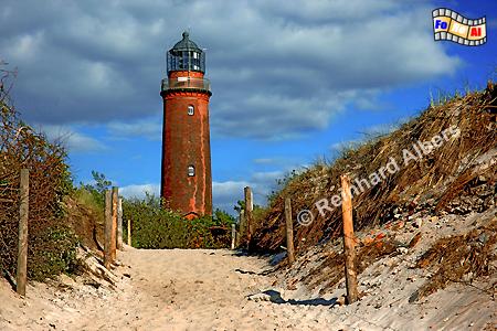 Darer Ort, Leuchtturm. Lighthouse, Phare, Dar, Vorpommern, foreal, Albers, Foto,