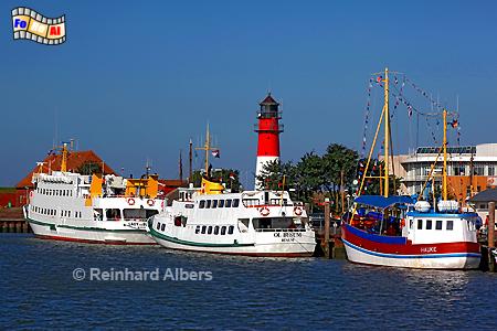Büsum in Dithmarschen, Leuchtturm, Lighthouse, Phare, Deutschland, Schleswig-Holstein, Nordseeküste, Büsum, Hafen, foreal, Albers, Foto,