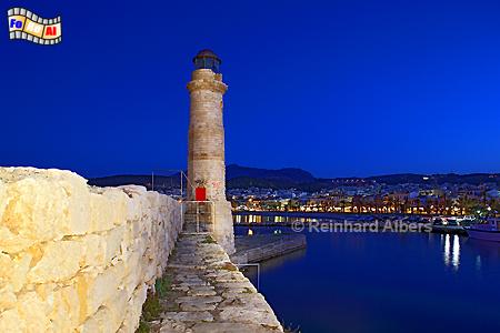Kreta - Rethimnon, Leuchtturm, Lighthouse, Phare, Kreta, Rethimnon, foreal, Albers, Foto,