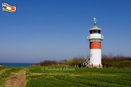 Im Sdosten der Insel Alsen (Als) in Dnemark steht der Leuchtturm von Gammel Pl., Dnemark, Gammel, Pl, Insel Alsen, Als, Plshuk, Leuchtturm, foreal, Albers, Phare, Lighthouse,
