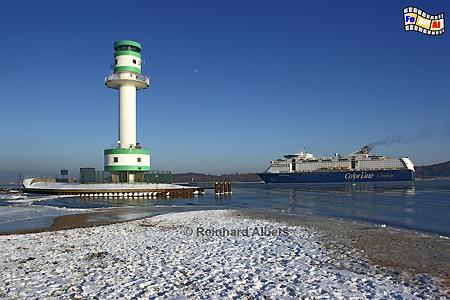 Leuchtturm Kiel-Friedrichsort im Januar 2010., Leuchtturm, Lighthouse, Phare, Farol, Deutschland, Schleswig-Holstein, Kieler Frde, Friedrichsort, foreal, Foto, Albers,