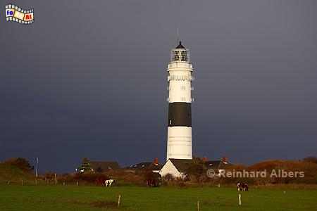 Gewitterhimmel beim Leuchtturm in Kampen., Leuchtturm, Lighthouse, Phare, Kampen, Sylt, foreal, Albers, Foto,