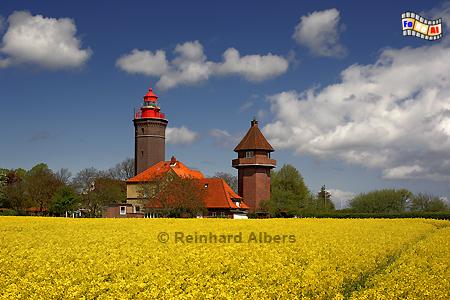 Dahmeshved in Ostholstein, Leuchtturm, Deutschland, Schleswig-Holstein, Ostseekste, Dahmeshved, Raps, Albers, foreal, Foto