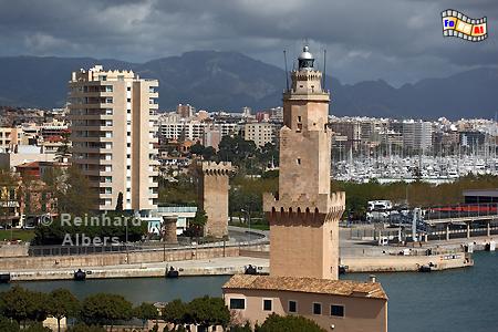 Palma de Mallorca, Porto Pi., Leuchtturm, Lighthouse, Phare, Far, Mallorca, Palma, Porto Pi, Foto, Albers, foreal,