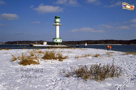 Winter am Leuchtturm von Kiel Friedrichsort, Leuchtturm, Deutschland, Schleswig-Holstein, Ostseeküste, Kieler Förde, Kiel, Friedrichsort, Kiel-Friedrichsort, Albers, Foto, foreal,