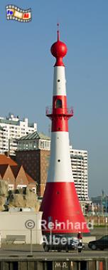 Bremerhaven, Unterfeuer, aufgrund seiner Form auch Minarett genannt., Leuchtturm, Deutschland, Bremerhaven, Unterfeuer, Minarett