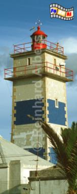 Cascais westlich von Lissabon., Leuchtturm, Portugal, Cascais